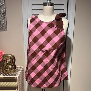 EUC JCrew Buffalo plaid Top